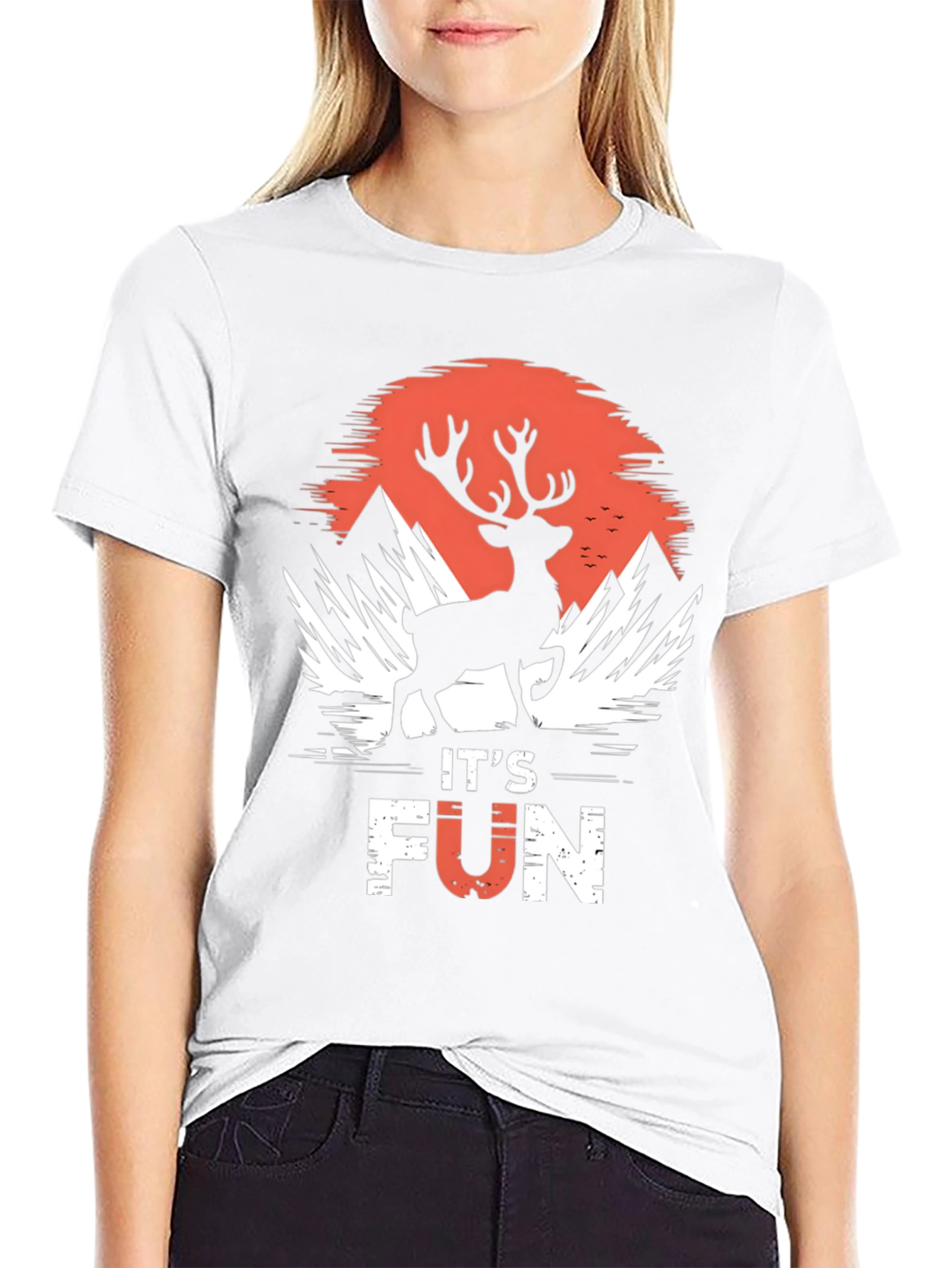 Its Fun Deer Silhouette T-Shirt