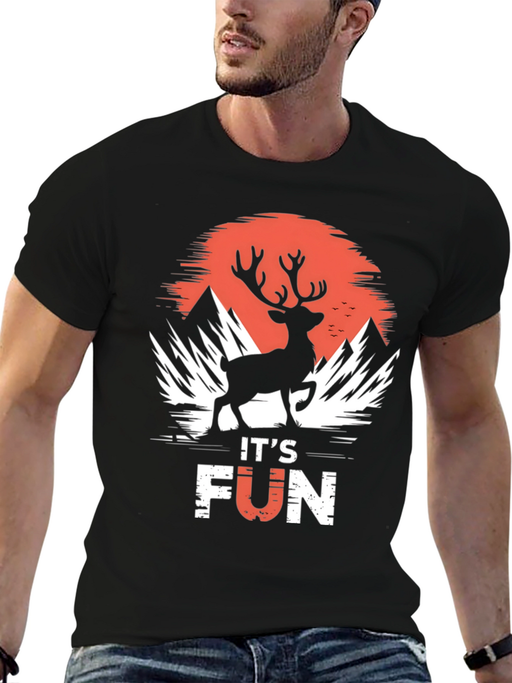 Its Fun Deer Silhouette T-Shirt