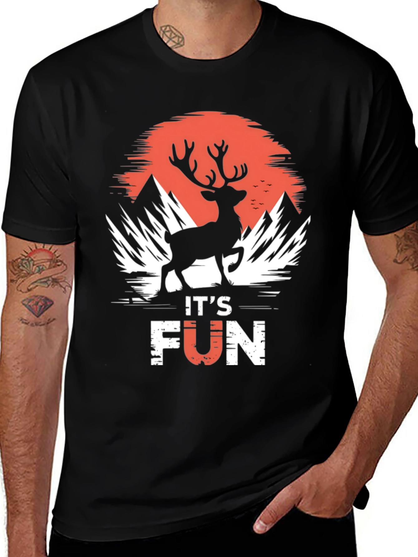 Its Fun Deer Silhouette T-Shirt