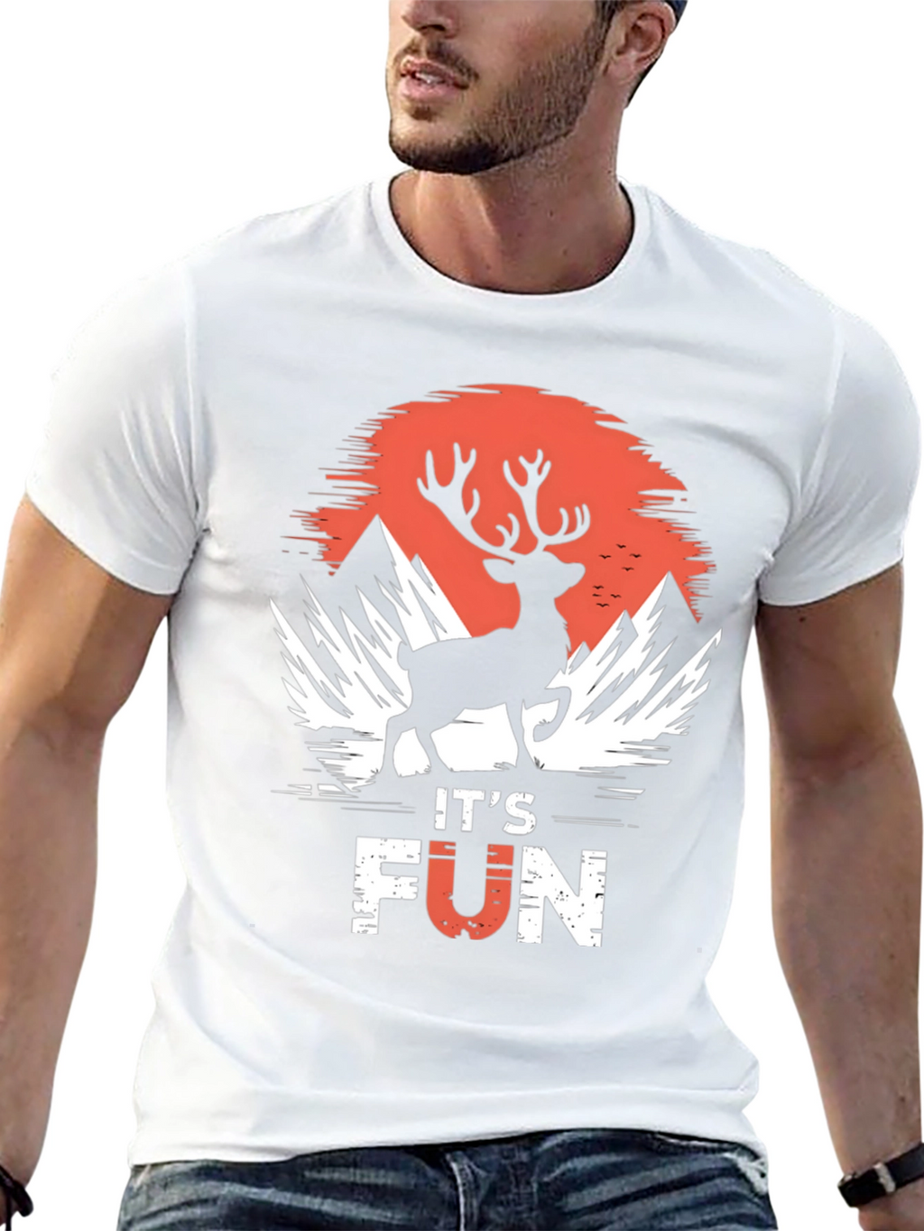 Its Fun Deer Silhouette T-Shirt