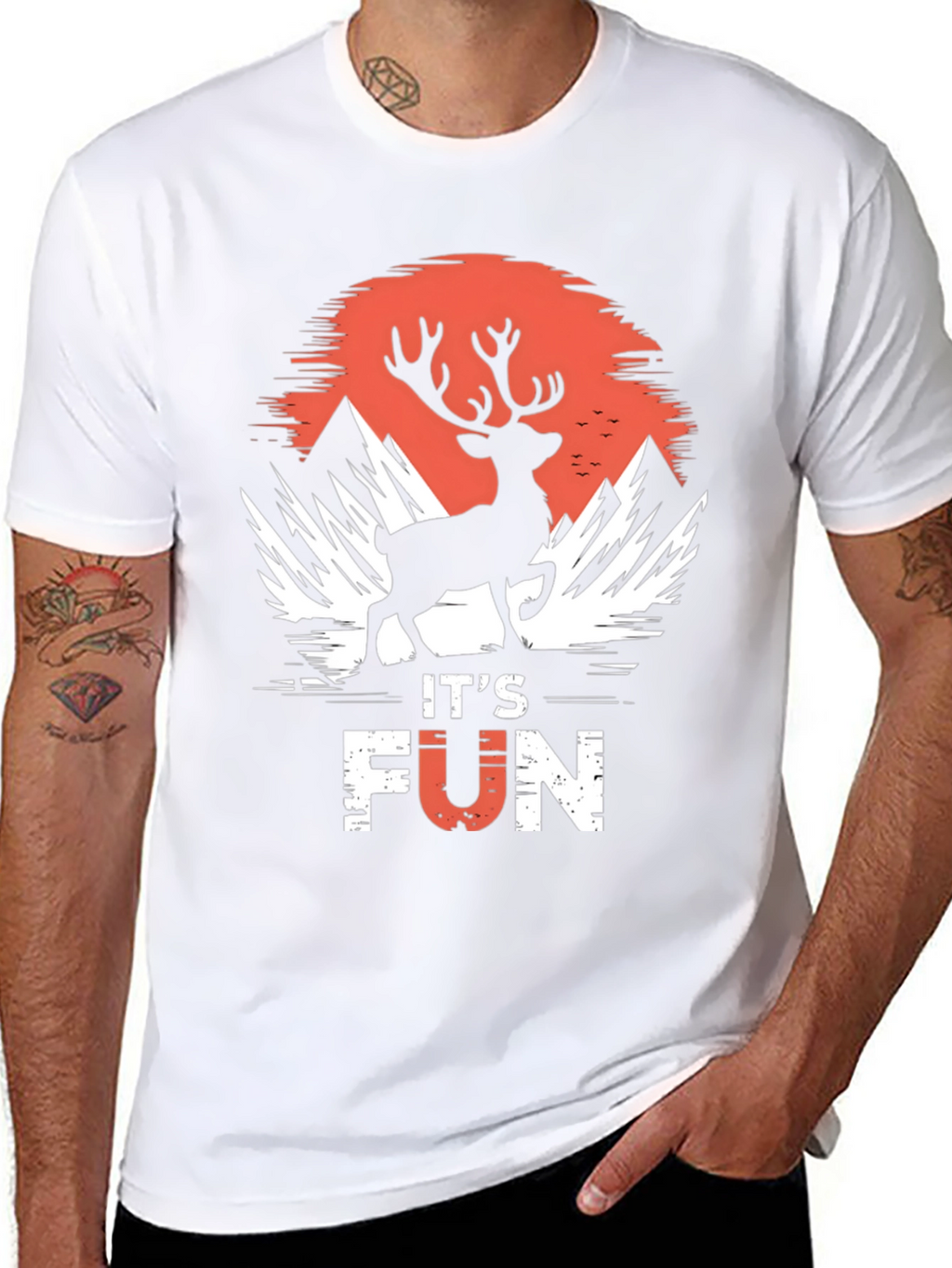 Its Fun Deer Silhouette T-Shirt
