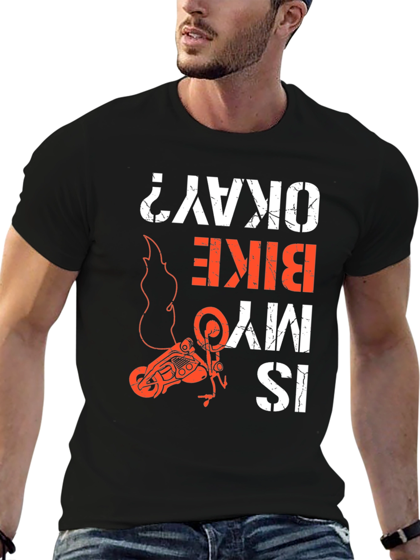 Is My Bike Okay? Graphic Tee - Motorcycle T-Shirt