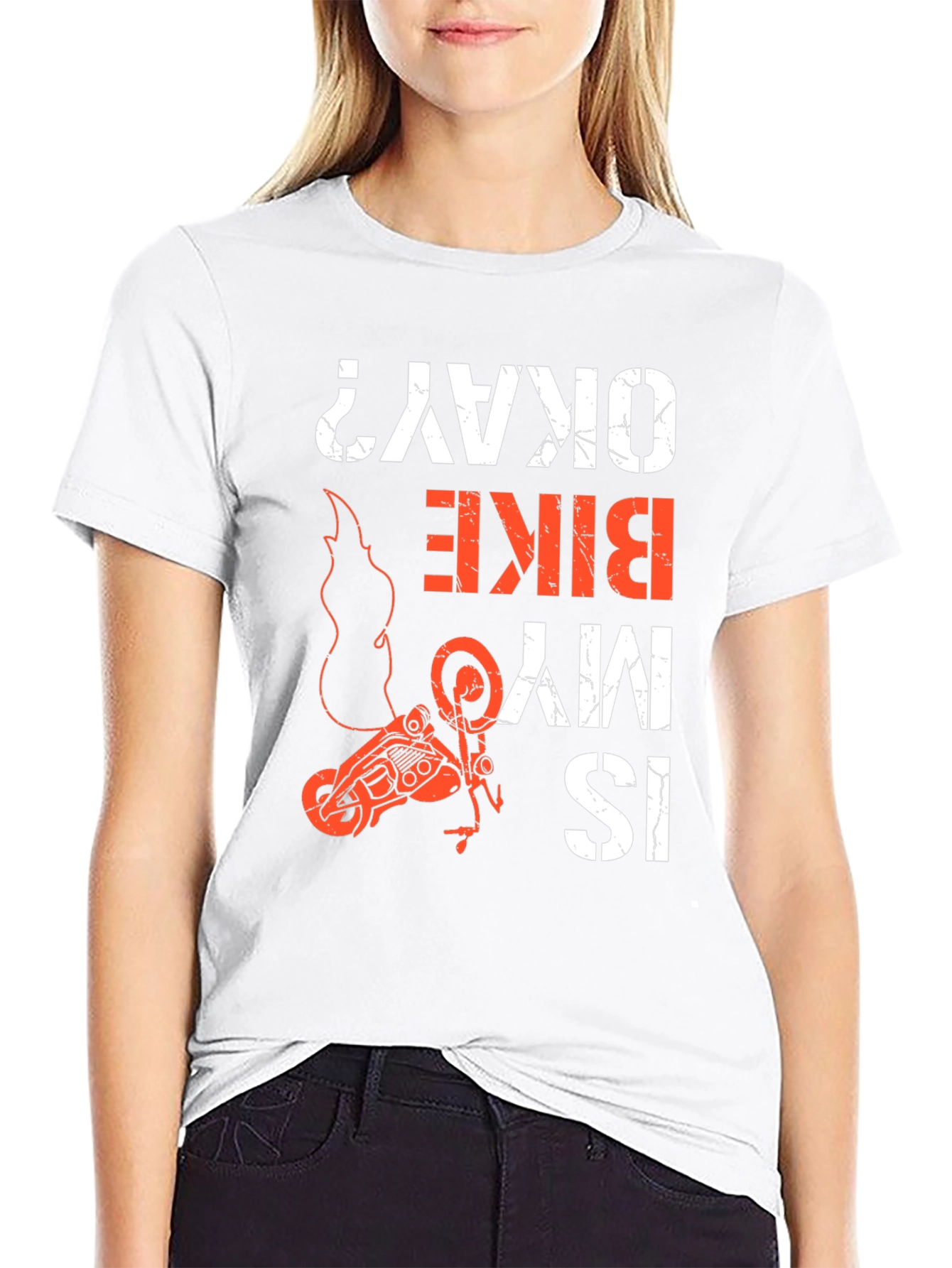 Is My Bike Okay? Graphic Tee - Motorcycle T-Shirt