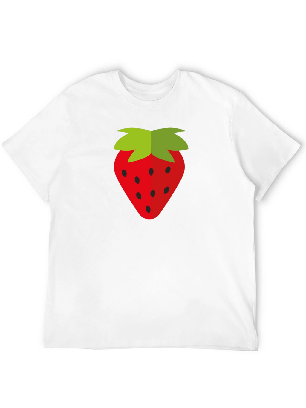 Strawberry Graphic Black T-Shirt