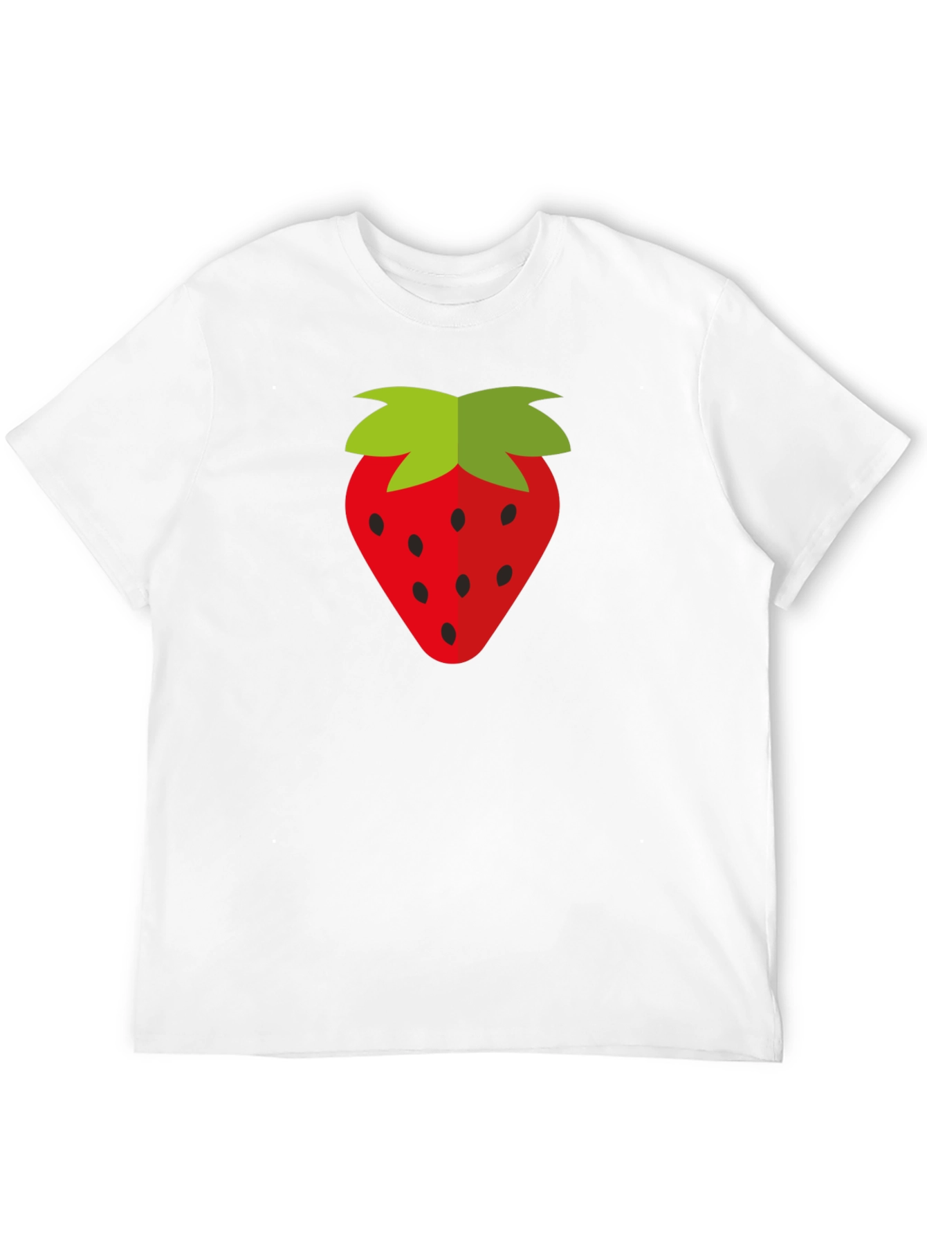 Strawberry Graphic Black T-Shirt