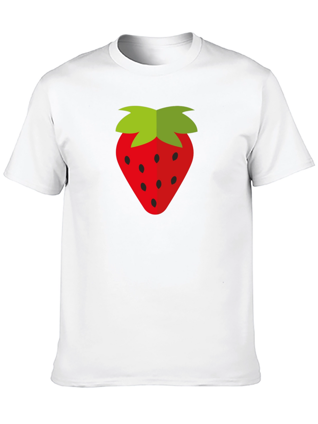 Strawberry Graphic Black T-Shirt