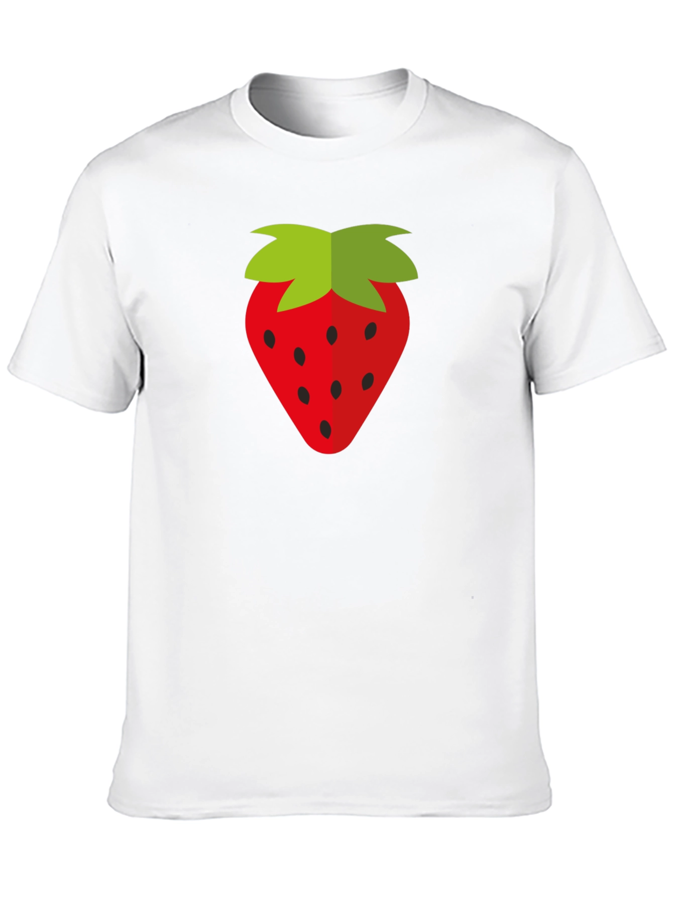 Strawberry Graphic Black T-Shirt