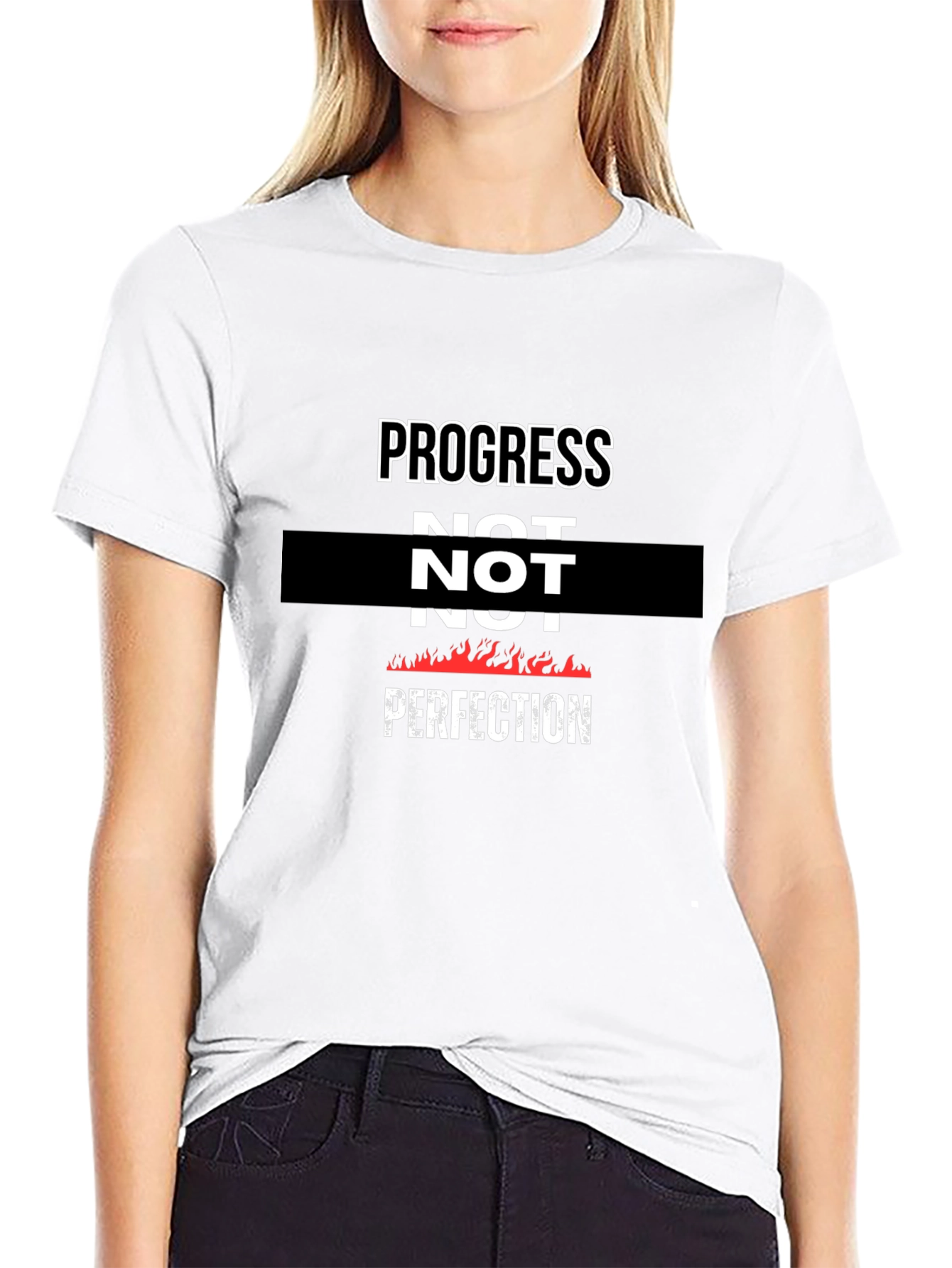 Progress Not Perfection Graphic T-Shirt