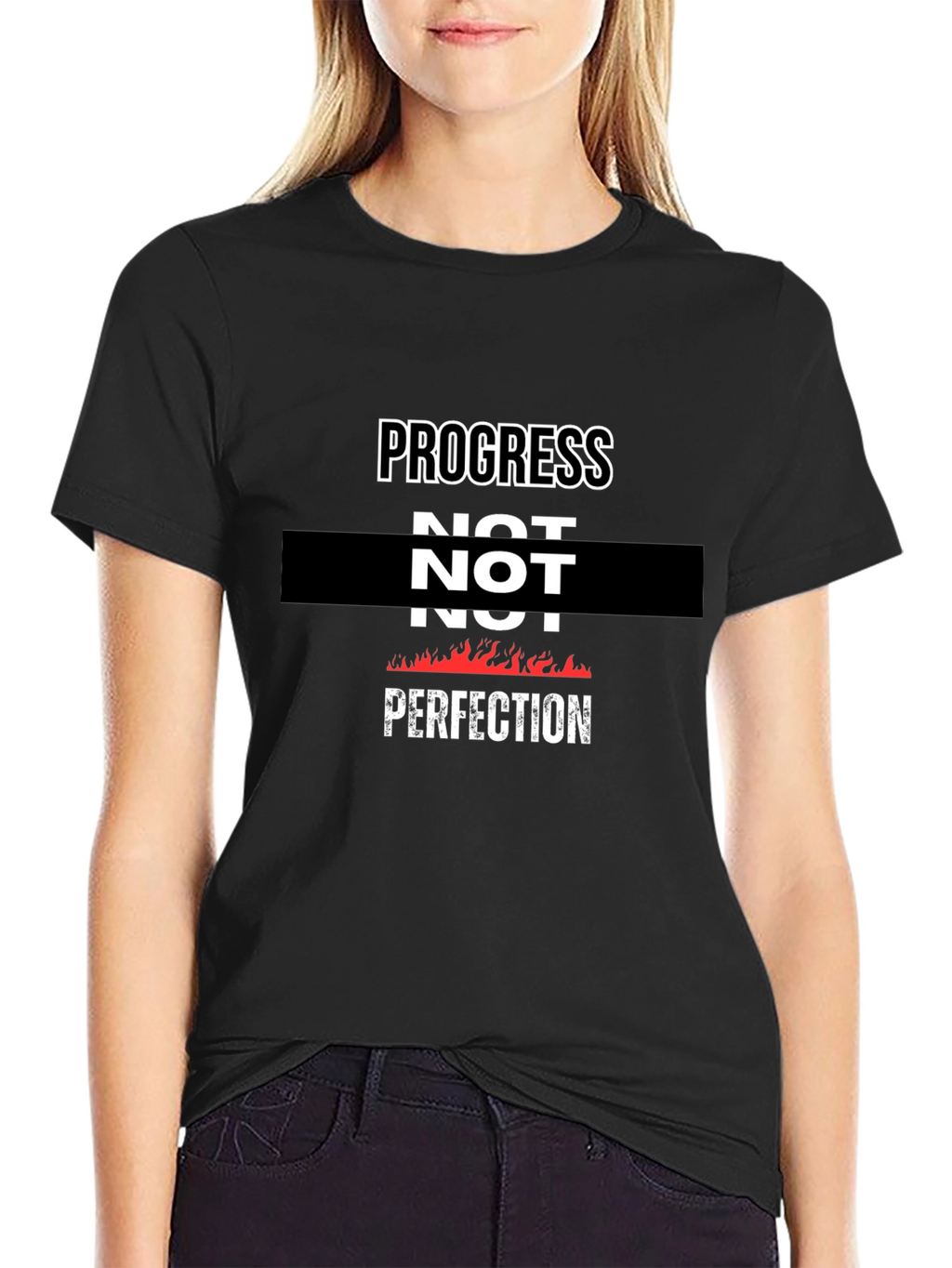 Progress Not Perfection Graphic T-Shirt