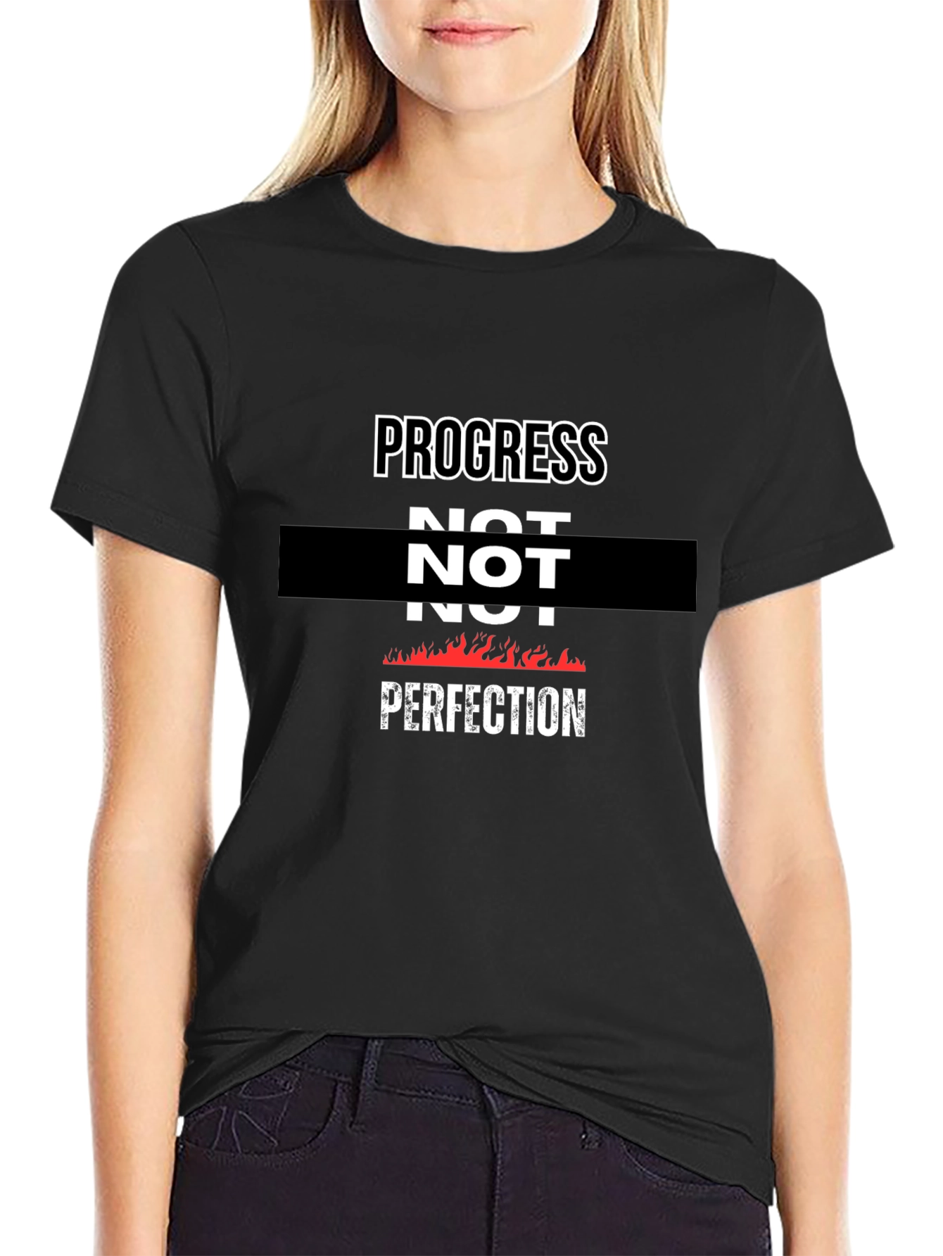Progress Not Perfection Graphic T-Shirt