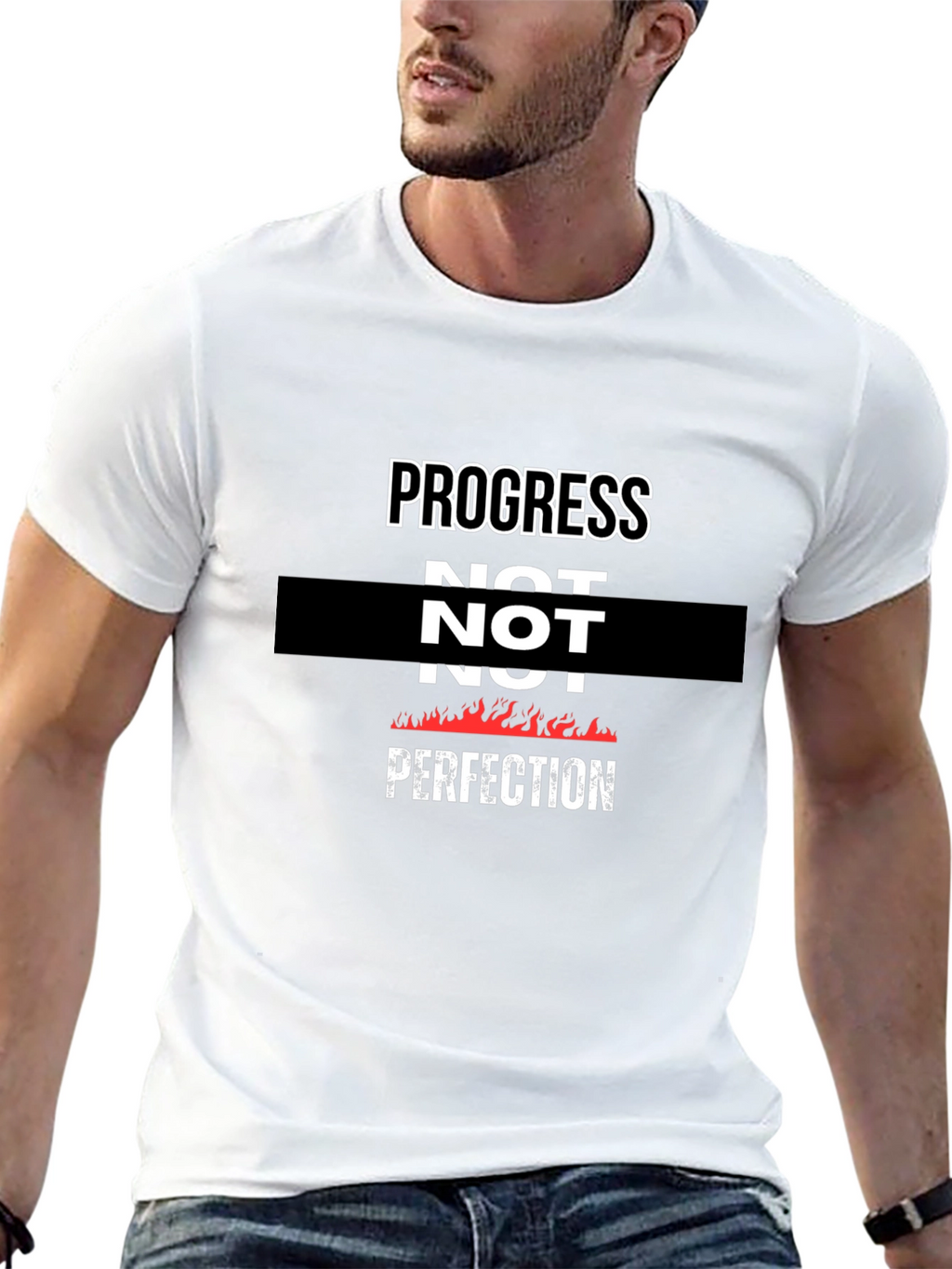 Progress Not Perfection Graphic T-Shirt