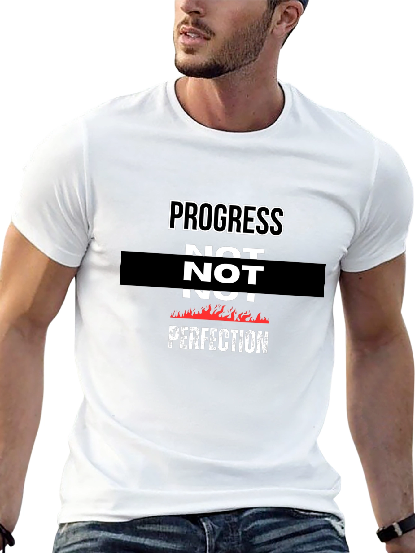 Progress Not Perfection Graphic T-Shirt