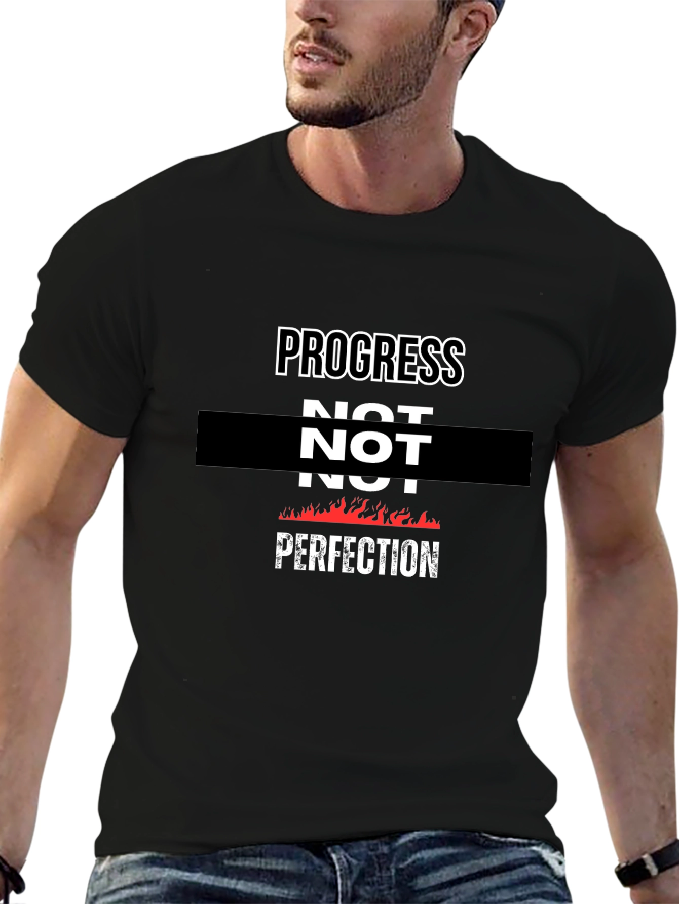 Progress Not Perfection Graphic T-Shirt