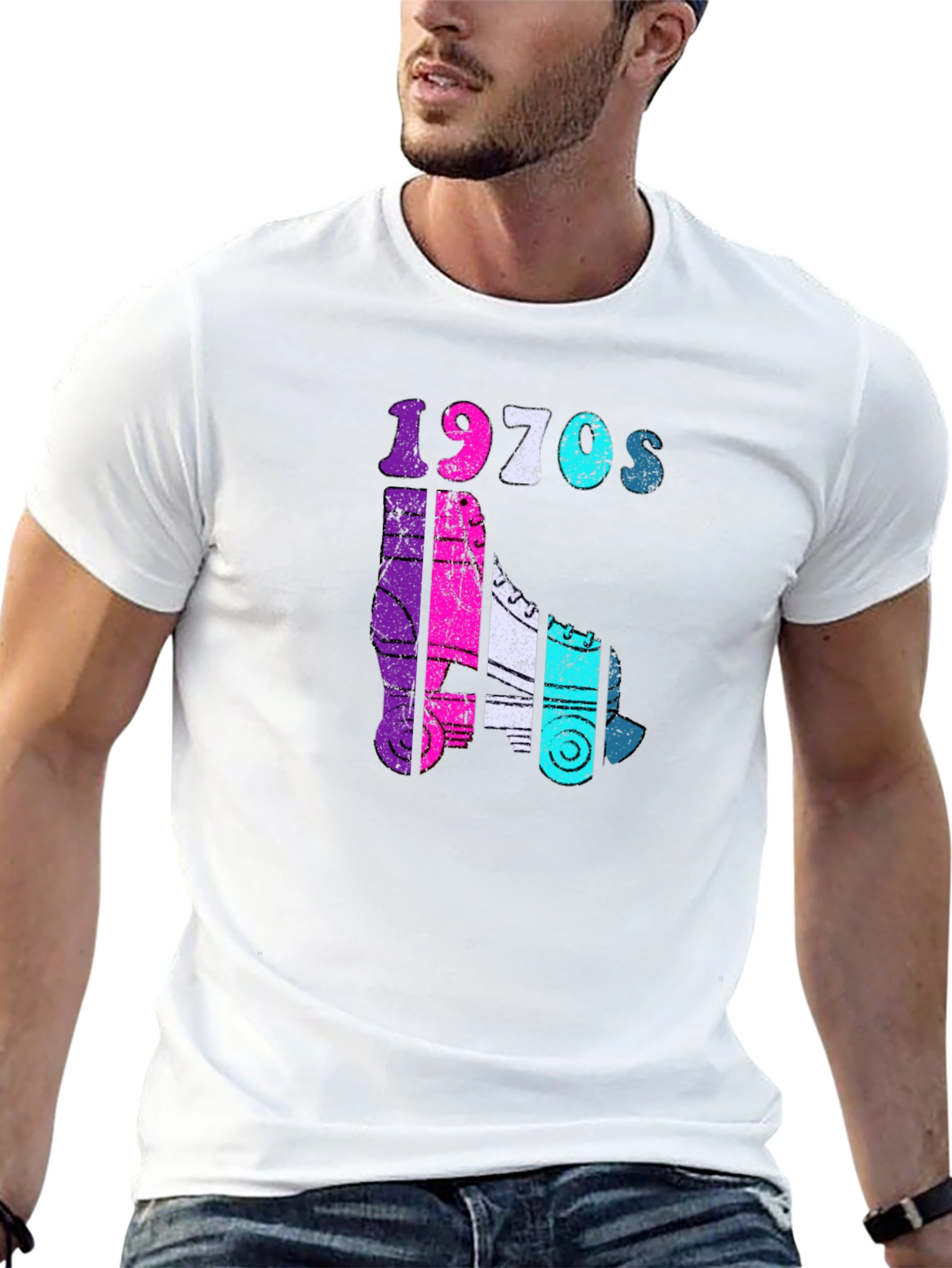 1970s Roller Skate Graphic Tee