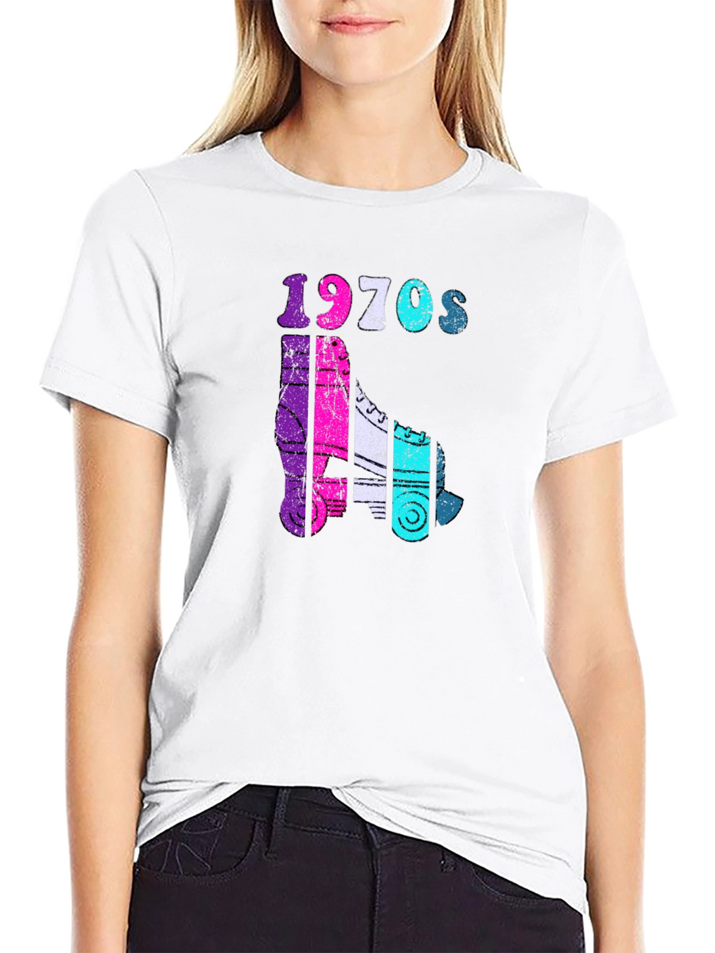1970s Roller Skate Graphic Tee