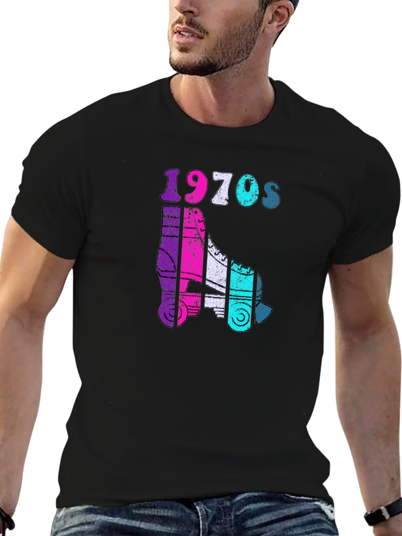 1970s Roller Skate Graphic Tee