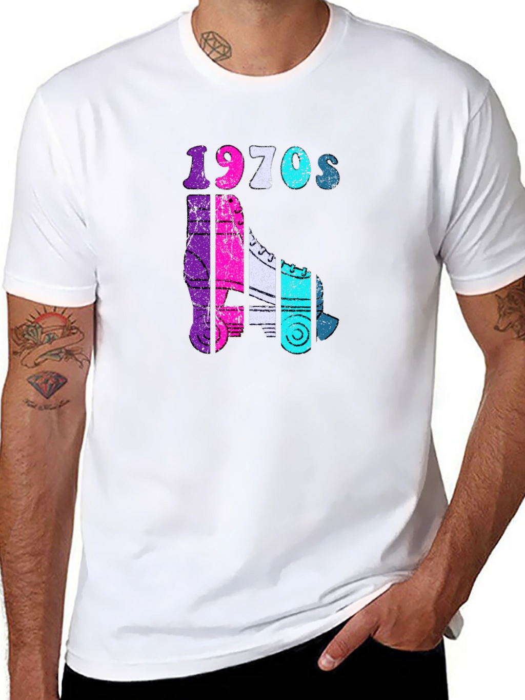 1970s Roller Skate Graphic Tee