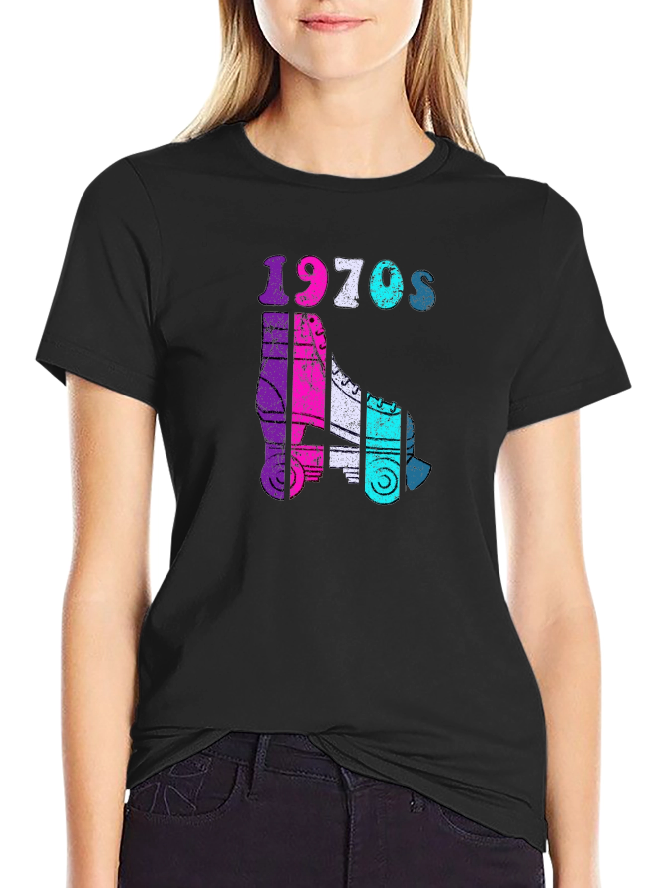 1970s Roller Skate Graphic Tee