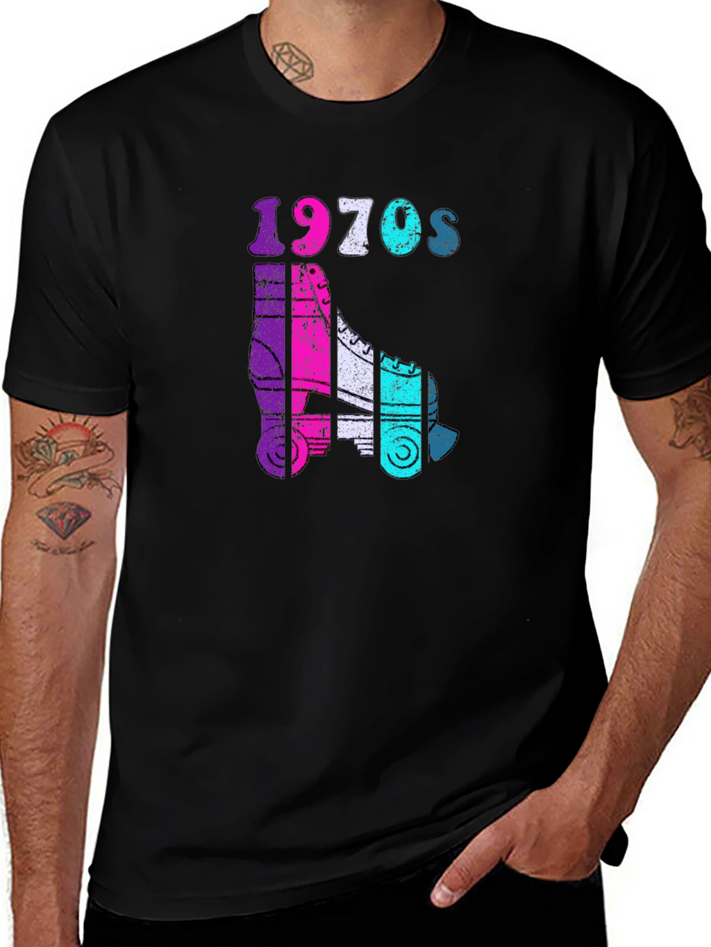 1970s Roller Skate Graphic Tee