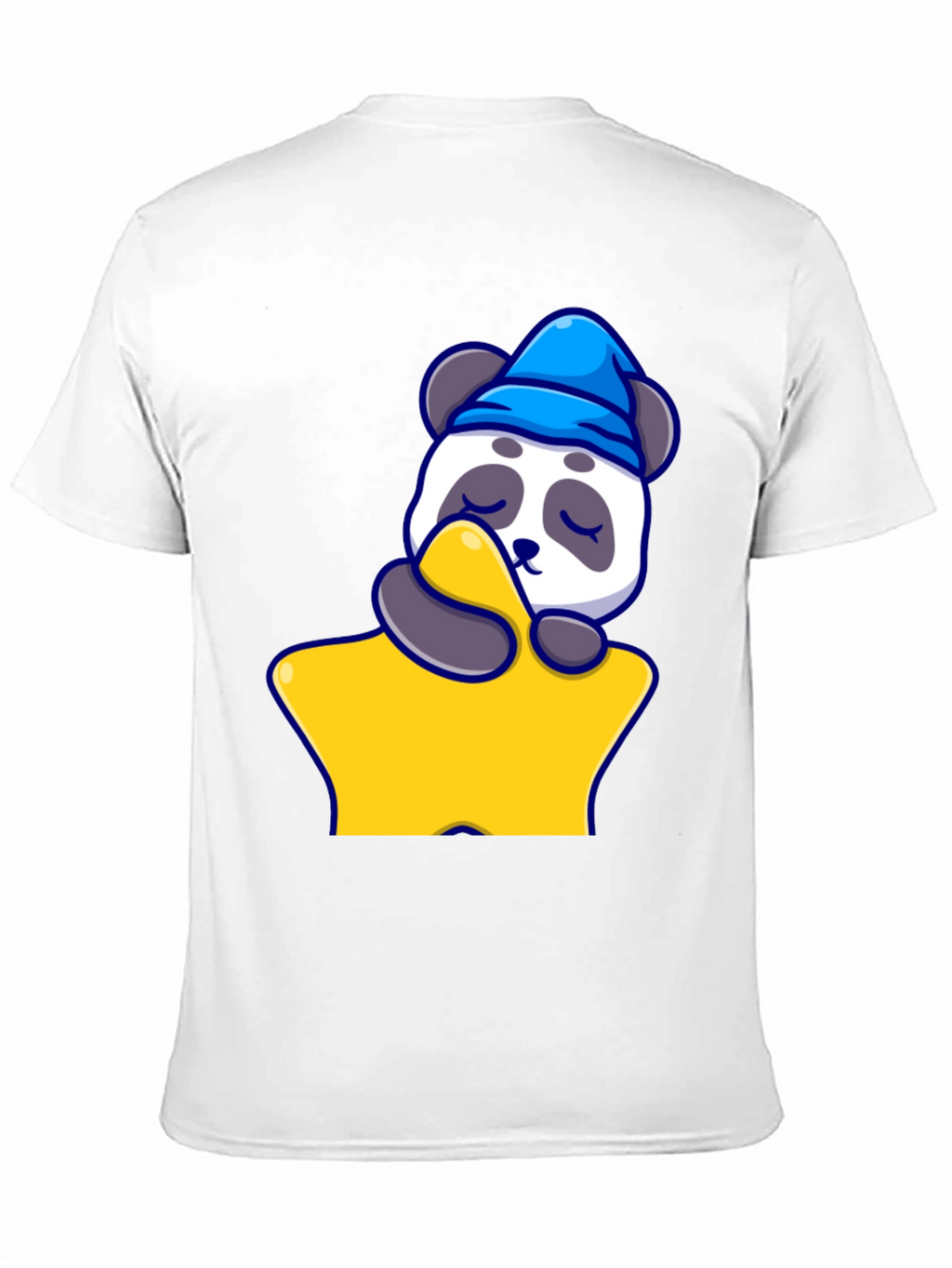 Cute Panda Sleeping on Star T-Shirt