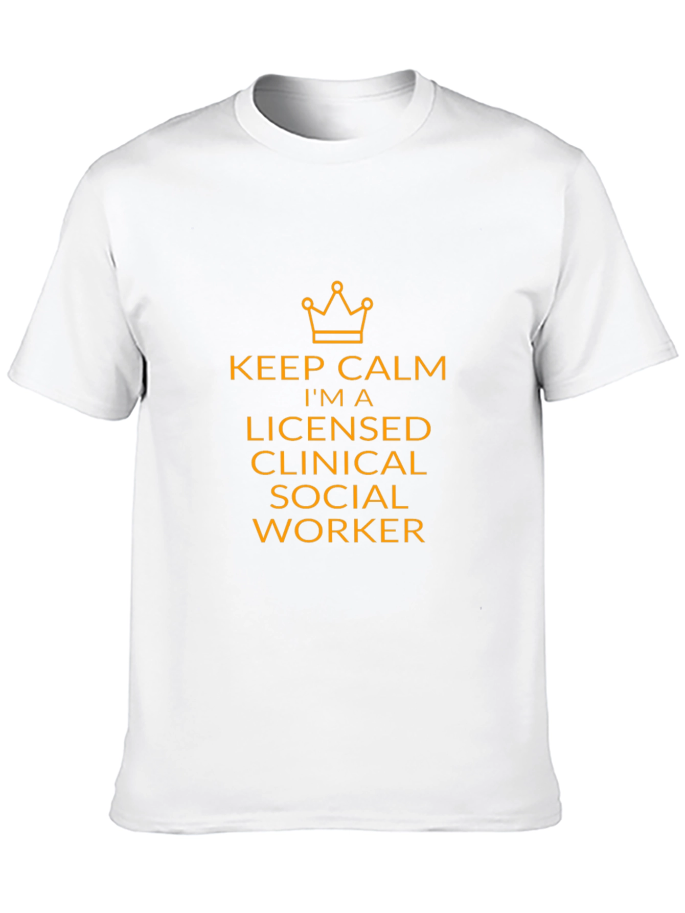 Keep Calm Licensed Social Worker Black T-Shirt