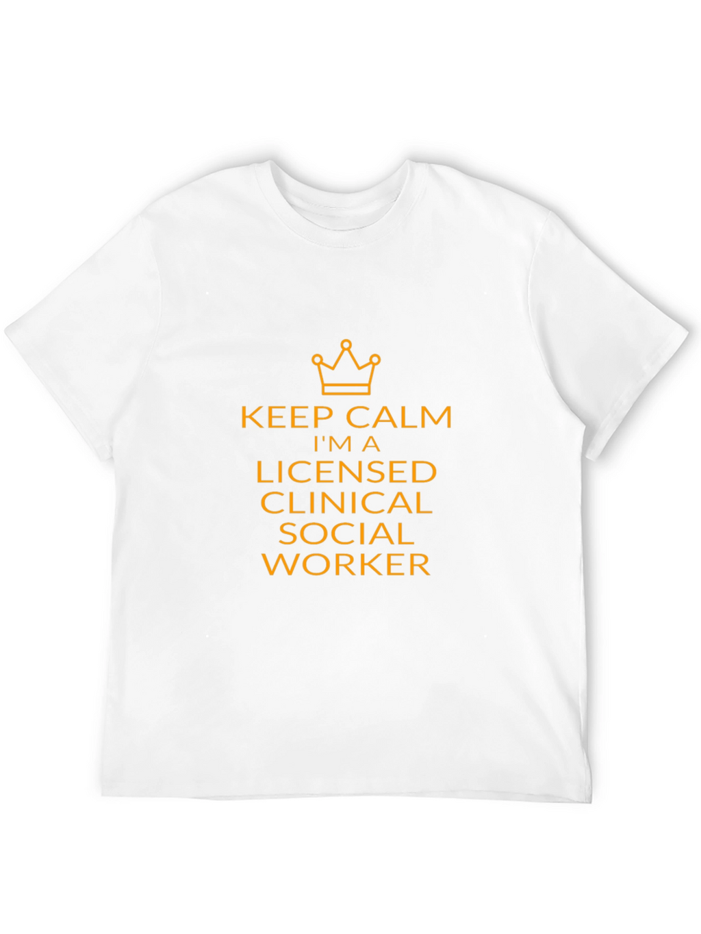 Keep Calm Licensed Social Worker Black T-Shirt