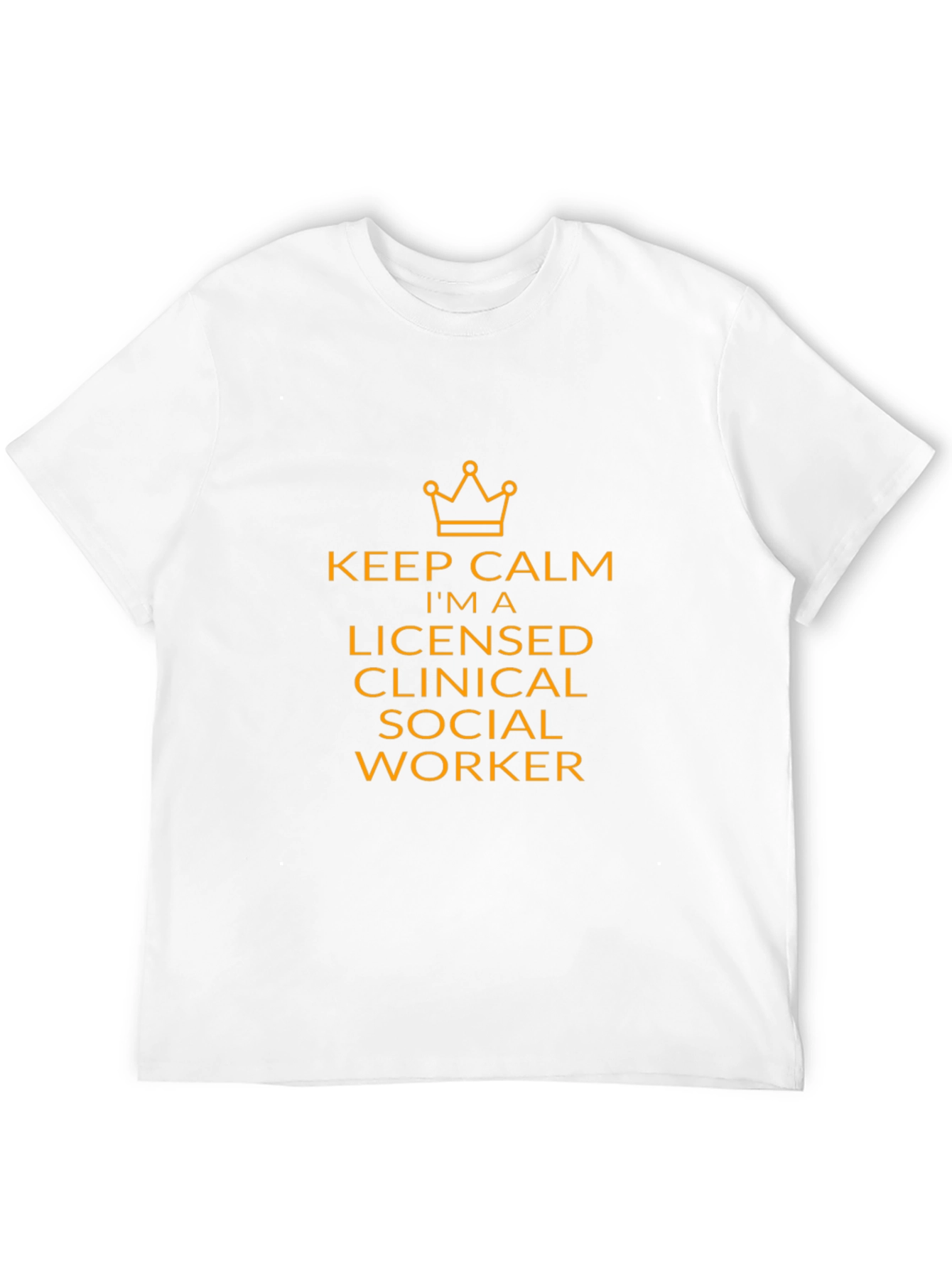 Keep Calm Licensed Social Worker Black T-Shirt