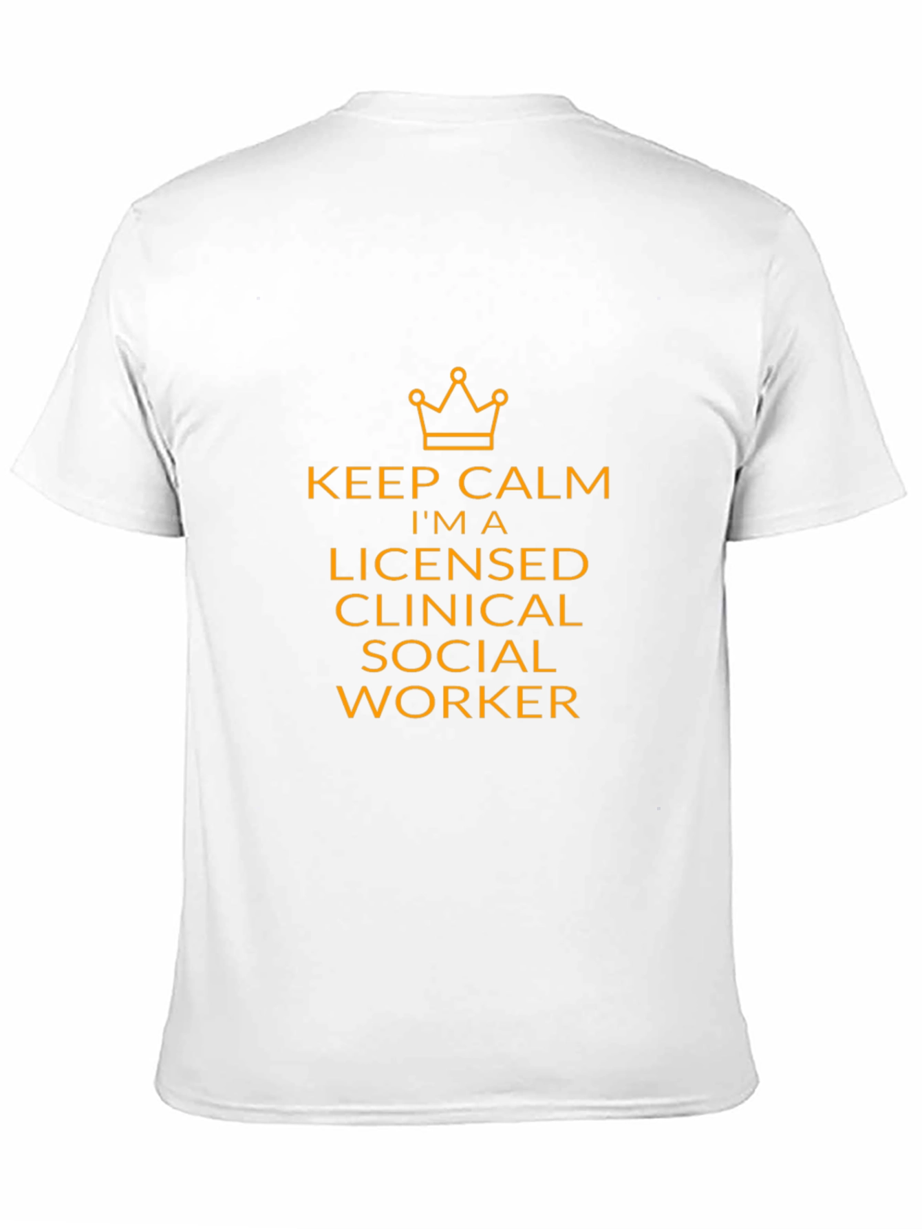 Keep Calm Licensed Social Worker Black T-Shirt