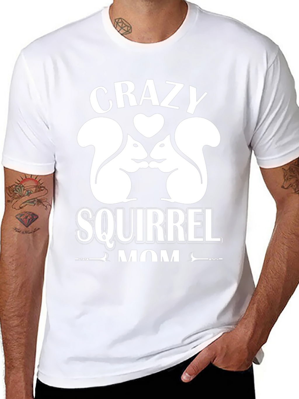 Crazy Squirrel Mom Graphic T-Shirt