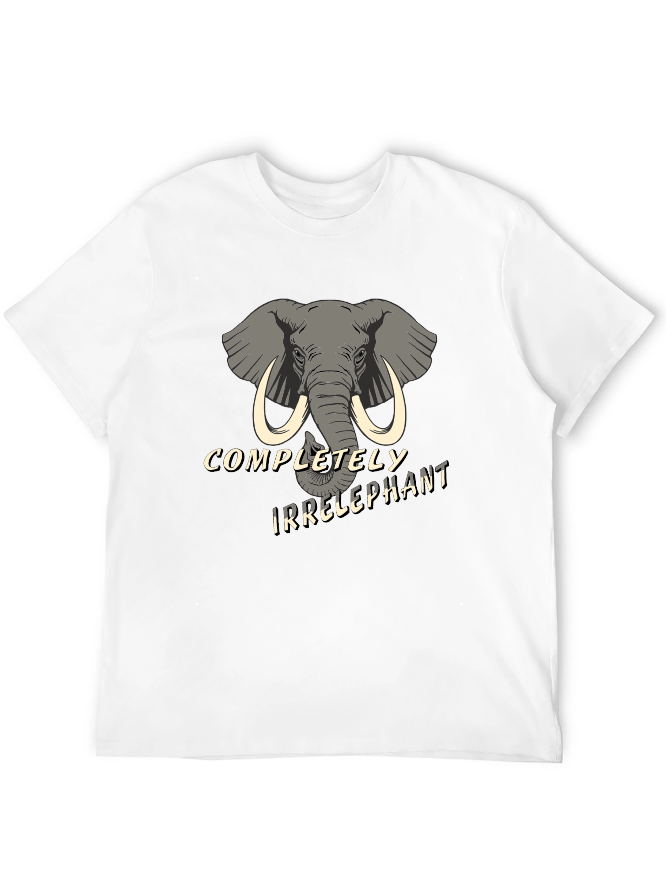 Irrelephant Graphic Tee - Hilarious Elephant Humor Shirt