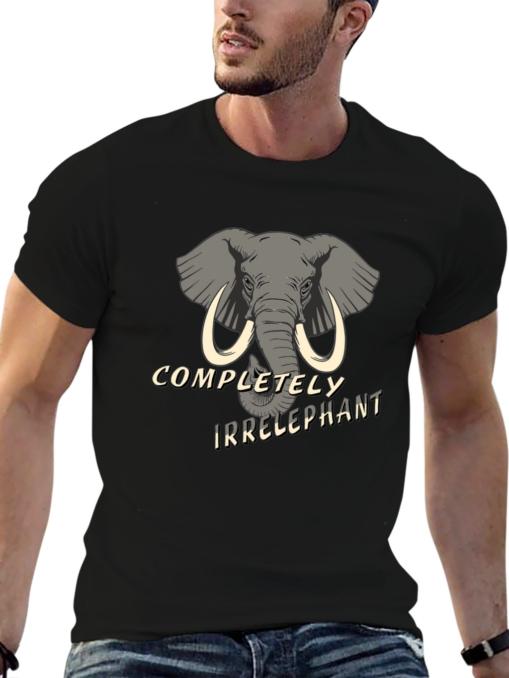 Irrelephant Graphic Tee - Hilarious Elephant Humor Shirt