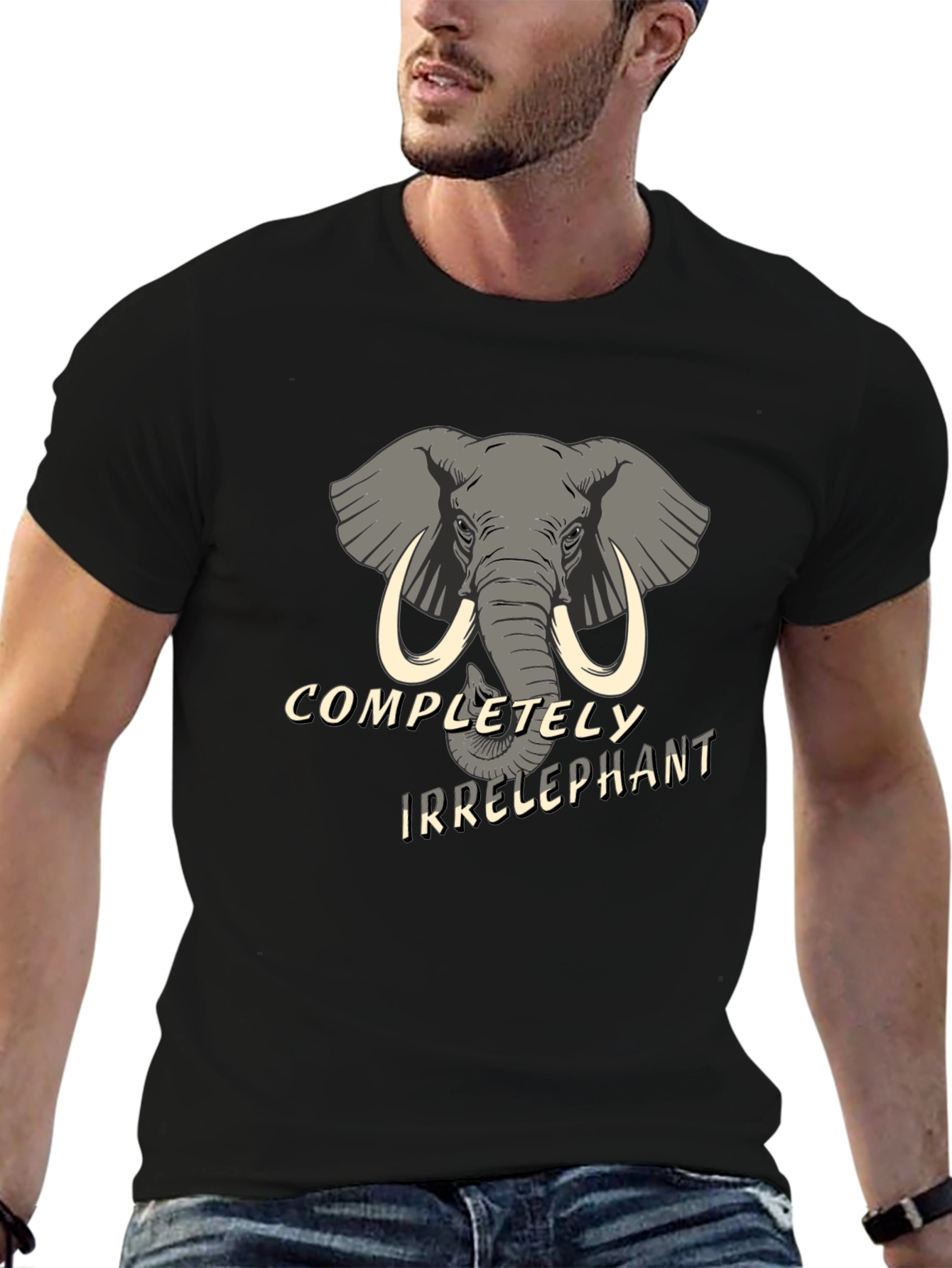 Irrelephant Graphic Tee - Hilarious Elephant Humor Shirt