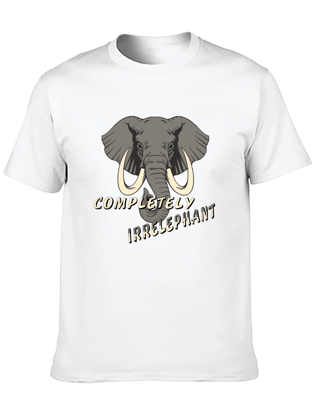 Irrelephant Graphic Tee - Hilarious Elephant Humor Shirt