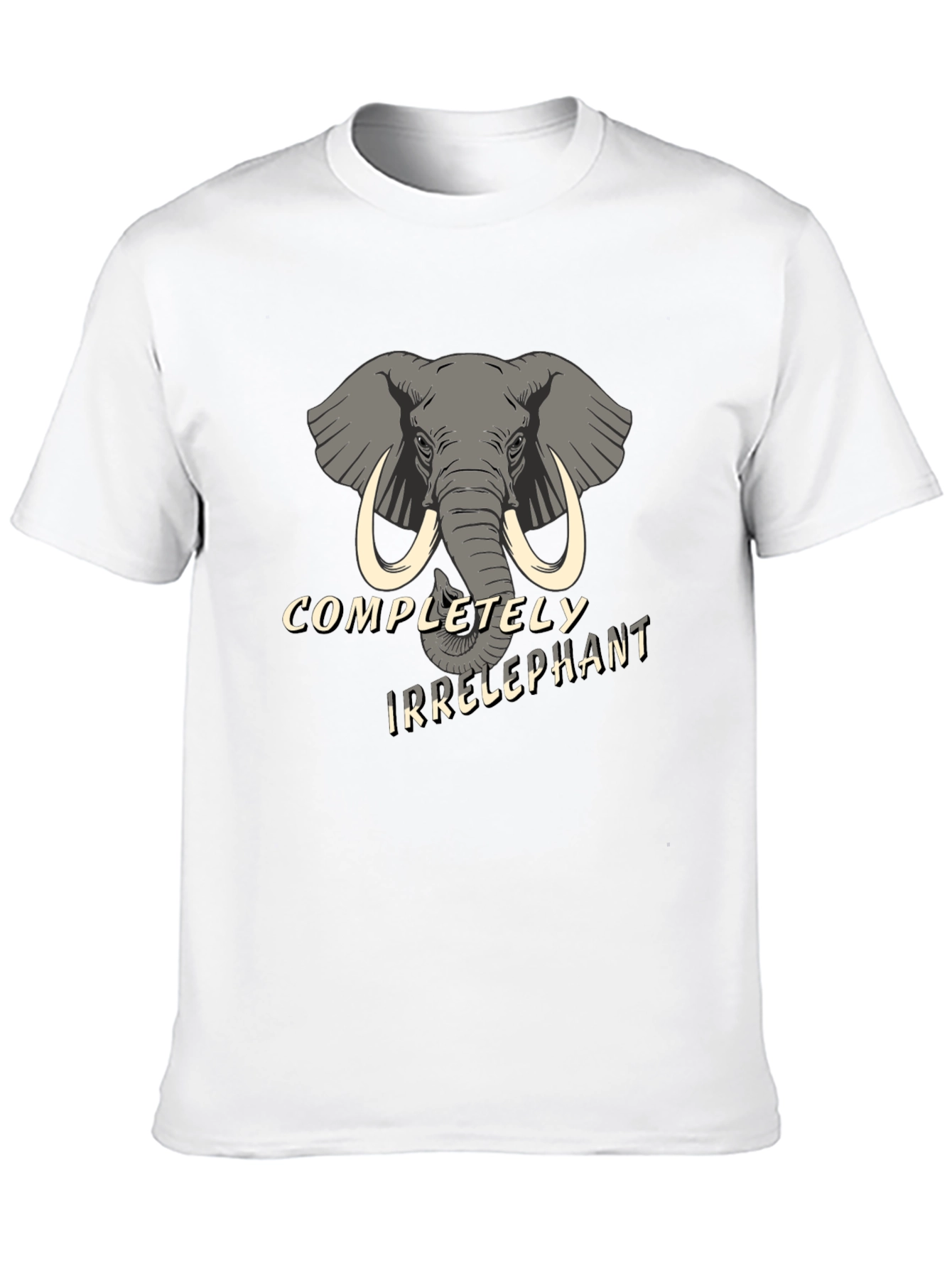 Irrelephant Graphic Tee - Hilarious Elephant Humor Shirt