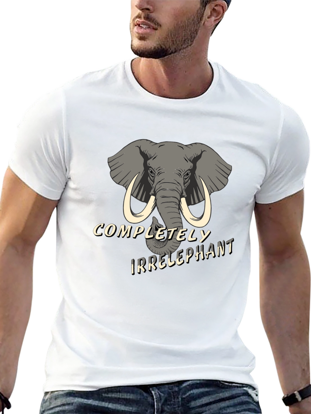 Irrelephant Graphic Tee - Hilarious Elephant Humor Shirt