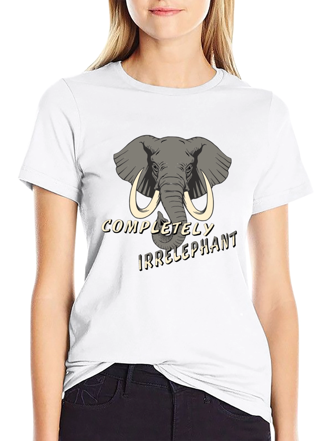 Irrelephant Graphic Tee - Hilarious Elephant Humor Shirt