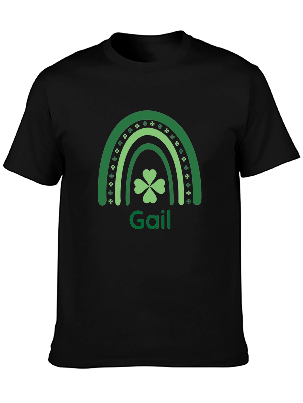 Gail St. Patricks Day Rainbow Clover Tee