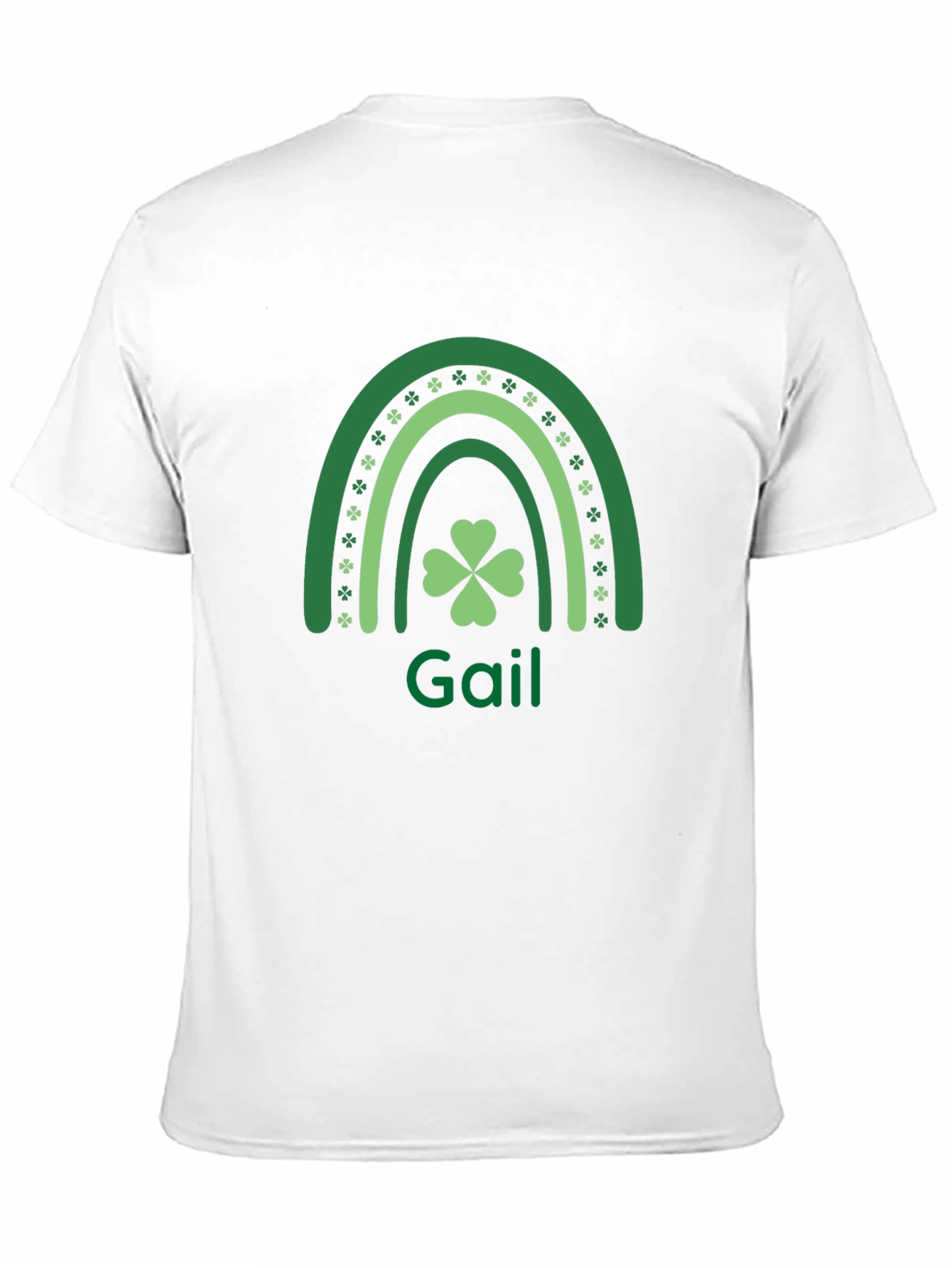 Gail St. Patricks Day Rainbow Clover Tee