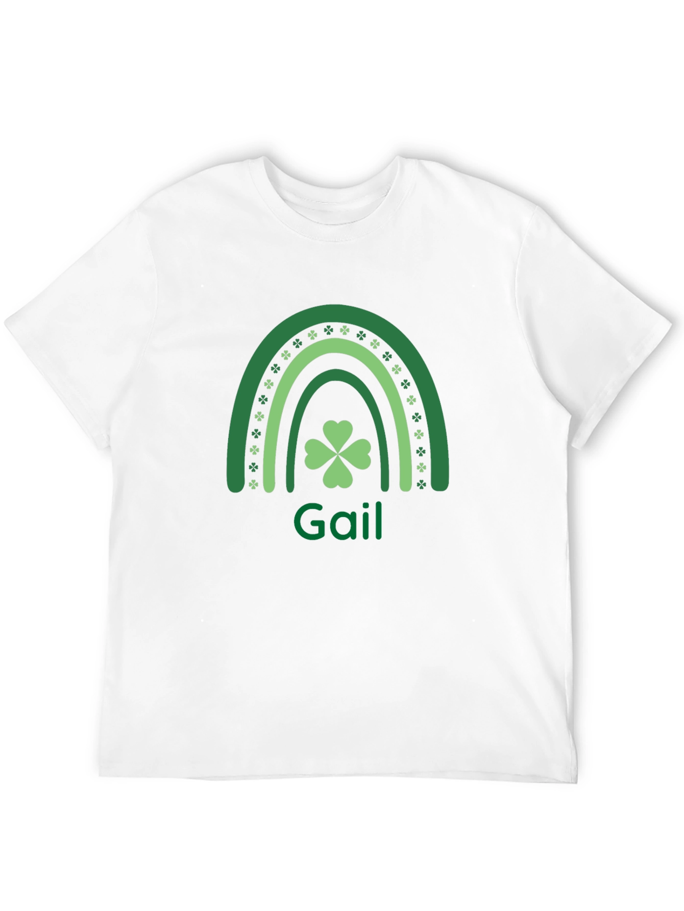 Gail St. Patricks Day Rainbow Clover Tee