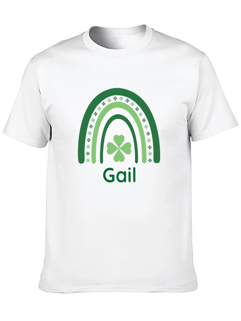 Gail St. Patricks Day Rainbow Clover Tee
