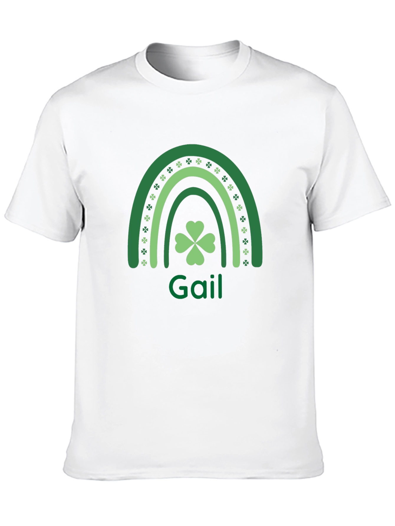 Gail St. Patricks Day Rainbow Clover Tee
