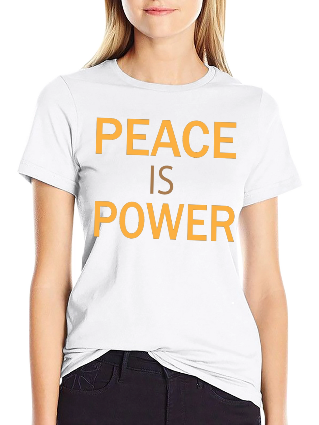 Peace Is Power Graphic Tee - Stylish Statement Shirt