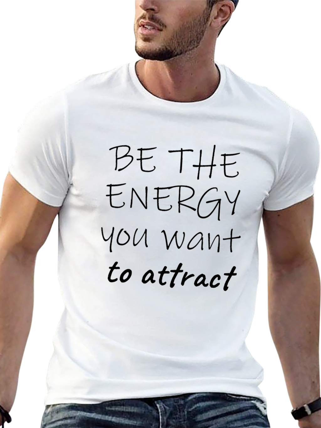 Be the Energy Black Graphic T-Shirt
