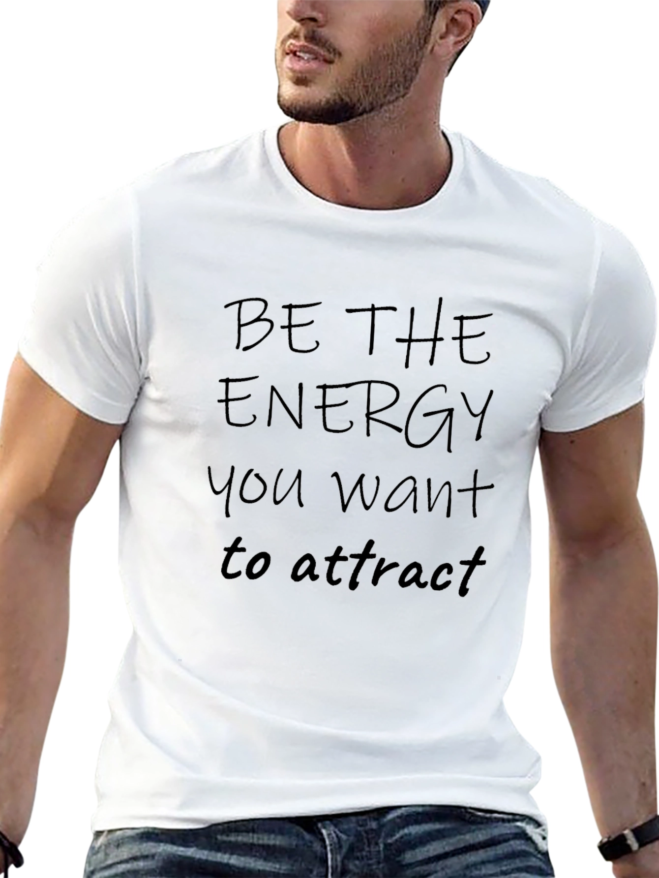Be the Energy Black Graphic T-Shirt