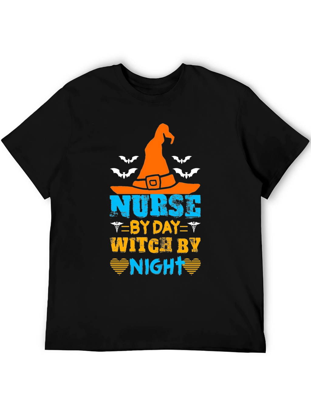 Nurse By Day Witch By Night Halloween T-Shirt