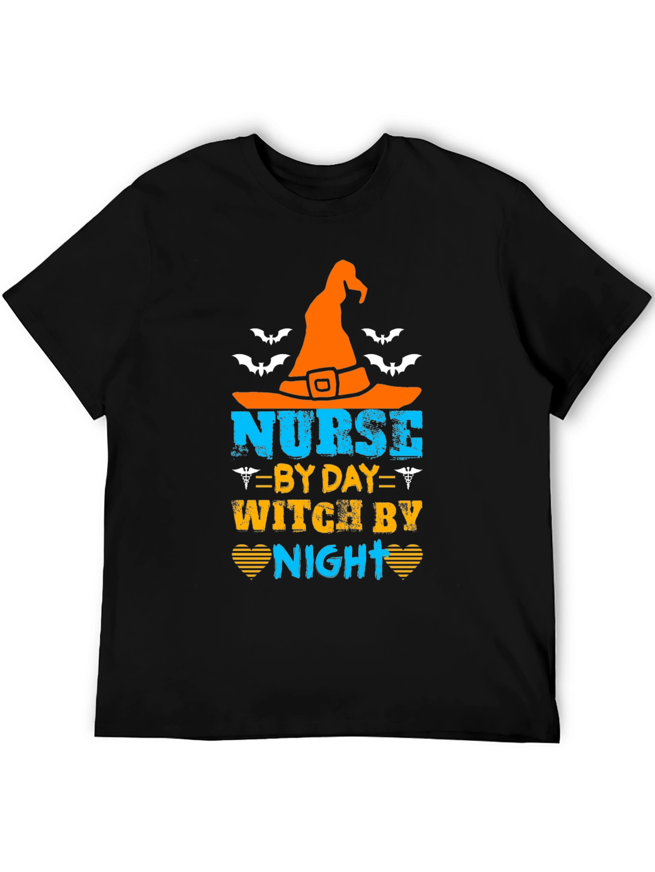 Nurse By Day Witch By Night Halloween T-Shirt