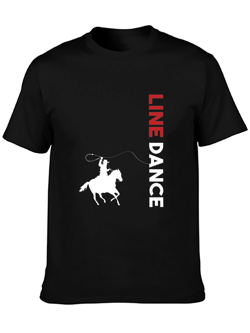 Line Dance Cowboy Graphic Tee - Western Style