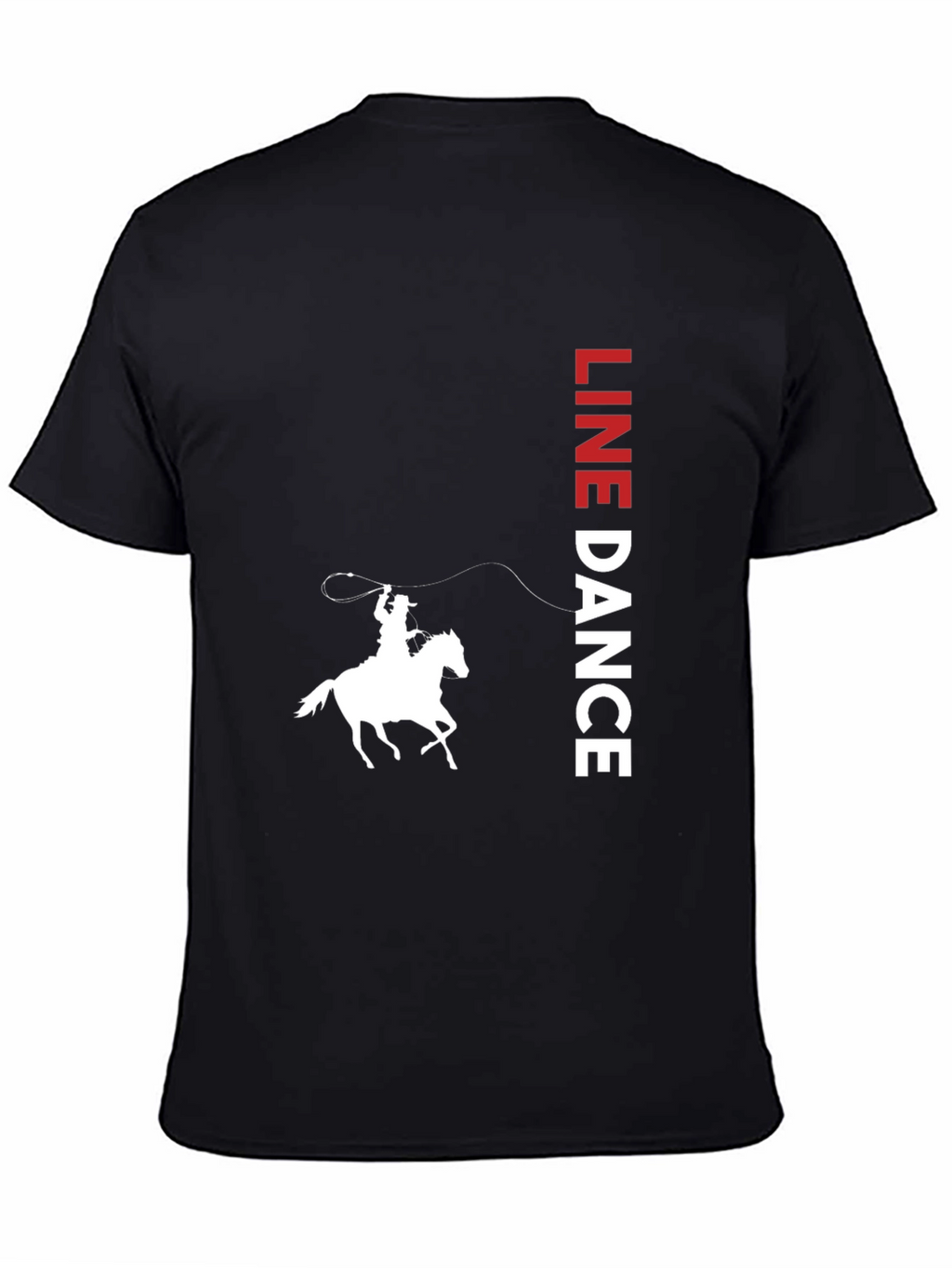 Line Dance Cowboy Graphic Tee - Western Style