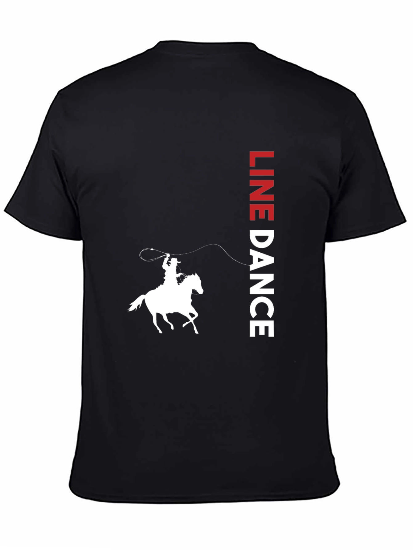 Line Dance Cowboy Graphic Tee - Western Style