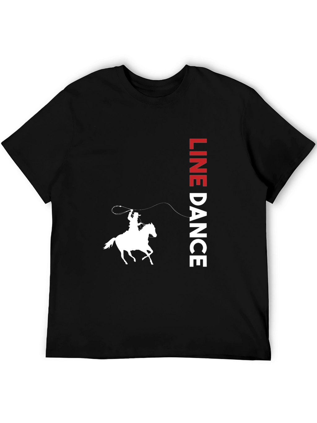 Line Dance Cowboy Graphic Tee - Western Style